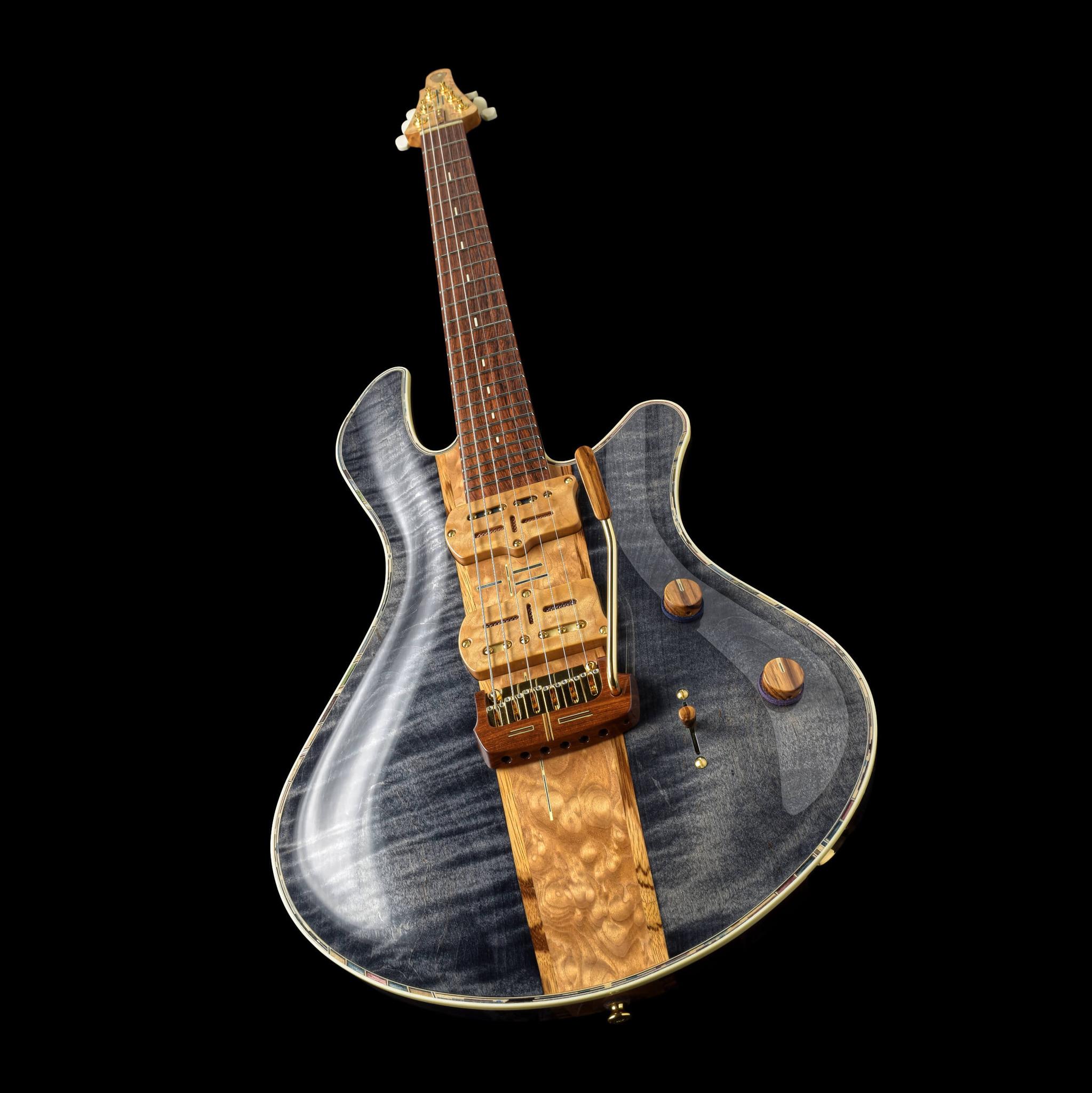 Jersey Girl Homemade Guitars GAUCHE-Tucker the Crow | Axe Jersey Girl Homemade Guitars GAUCHE-Tucker the Crow | Axe