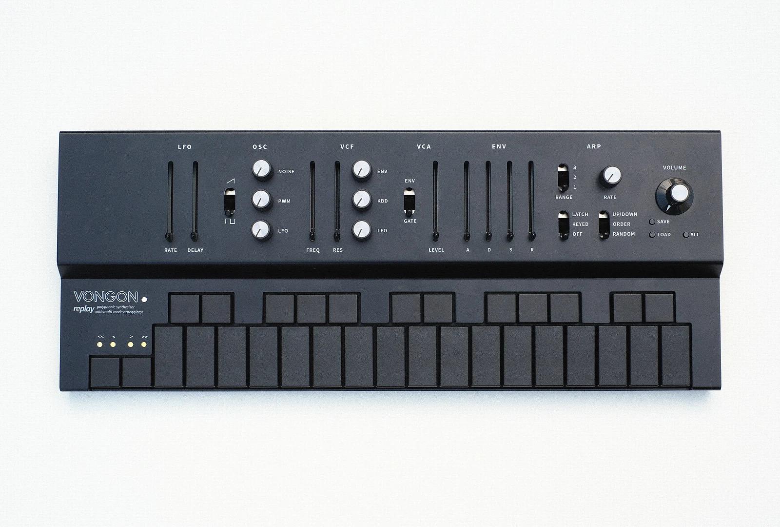 VONGON Replay polyphonic synthesizer with multi-mode arpeggiator