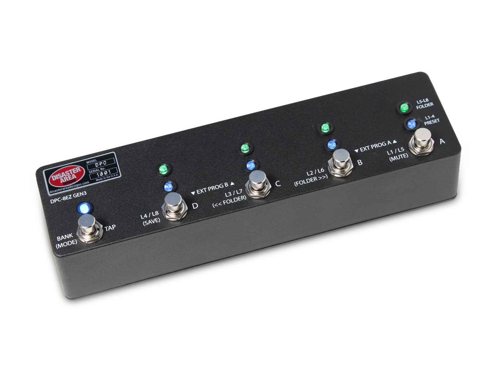 Disaster Area DPC-8EZ Gen3 Programmable Bypass Switcher with MIDI