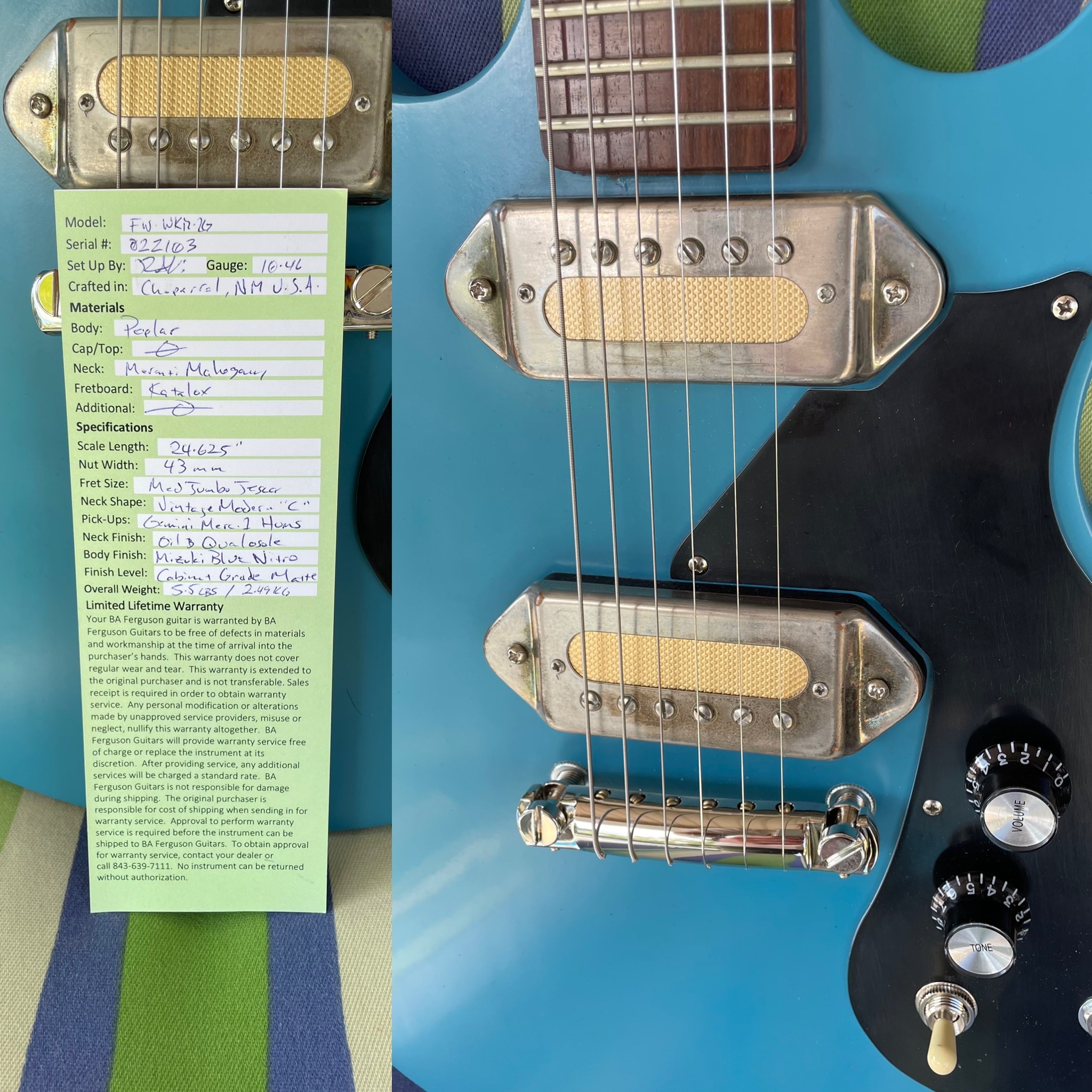 B.A. Ferguson Guitars DC Walker (Dual gear Flyweight)