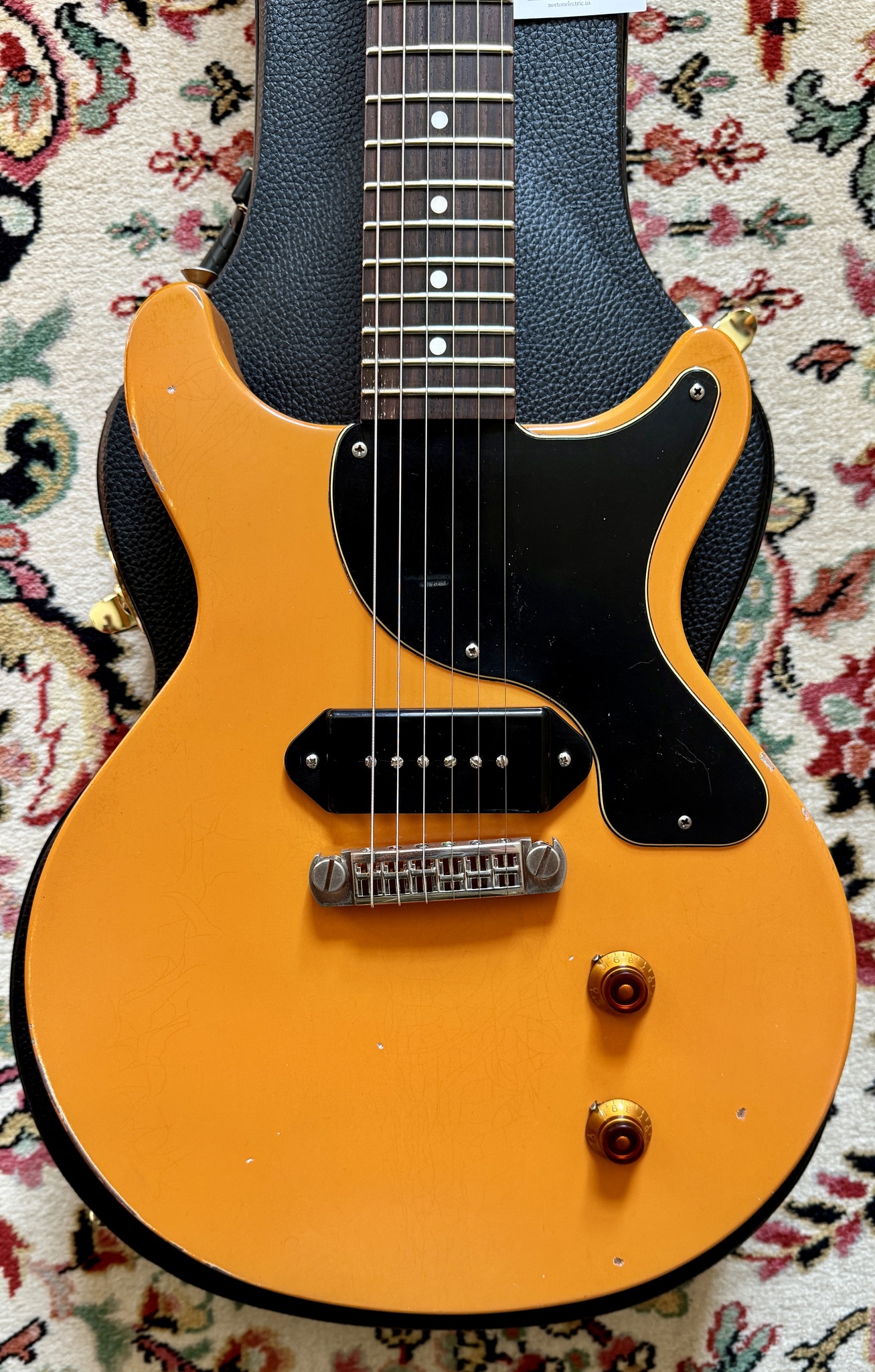 Norton Electric DC9 Les Paul Jr. - Capri Orange