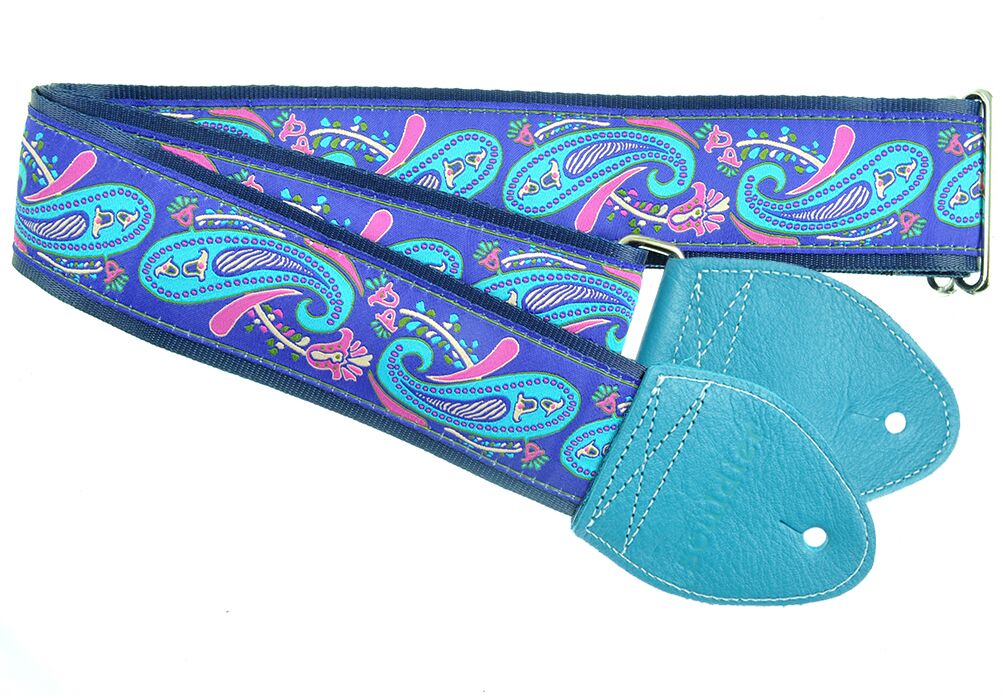 Souldier- Paisley (TQ/PR/NV) Guitar Strap