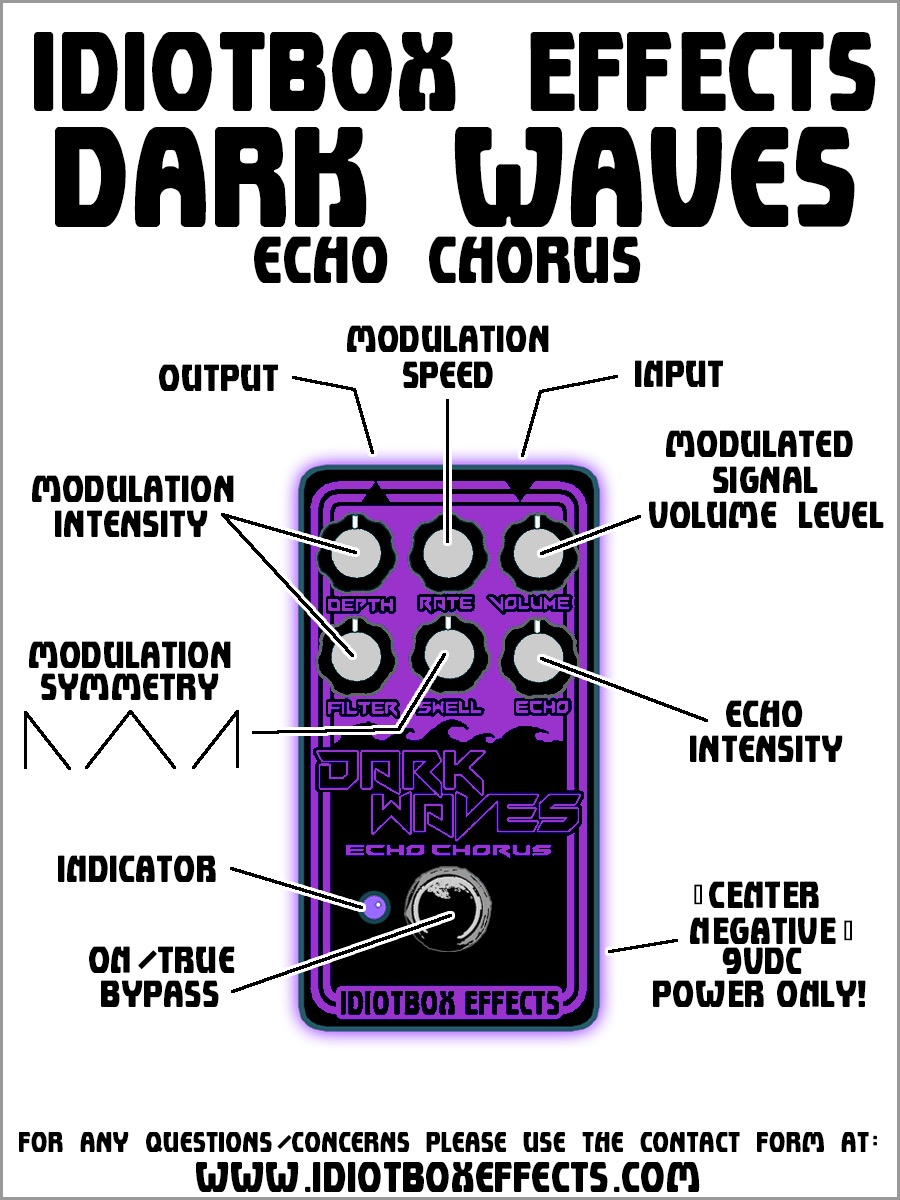 Idiotbox Effects Dark Waves Echo Chorus