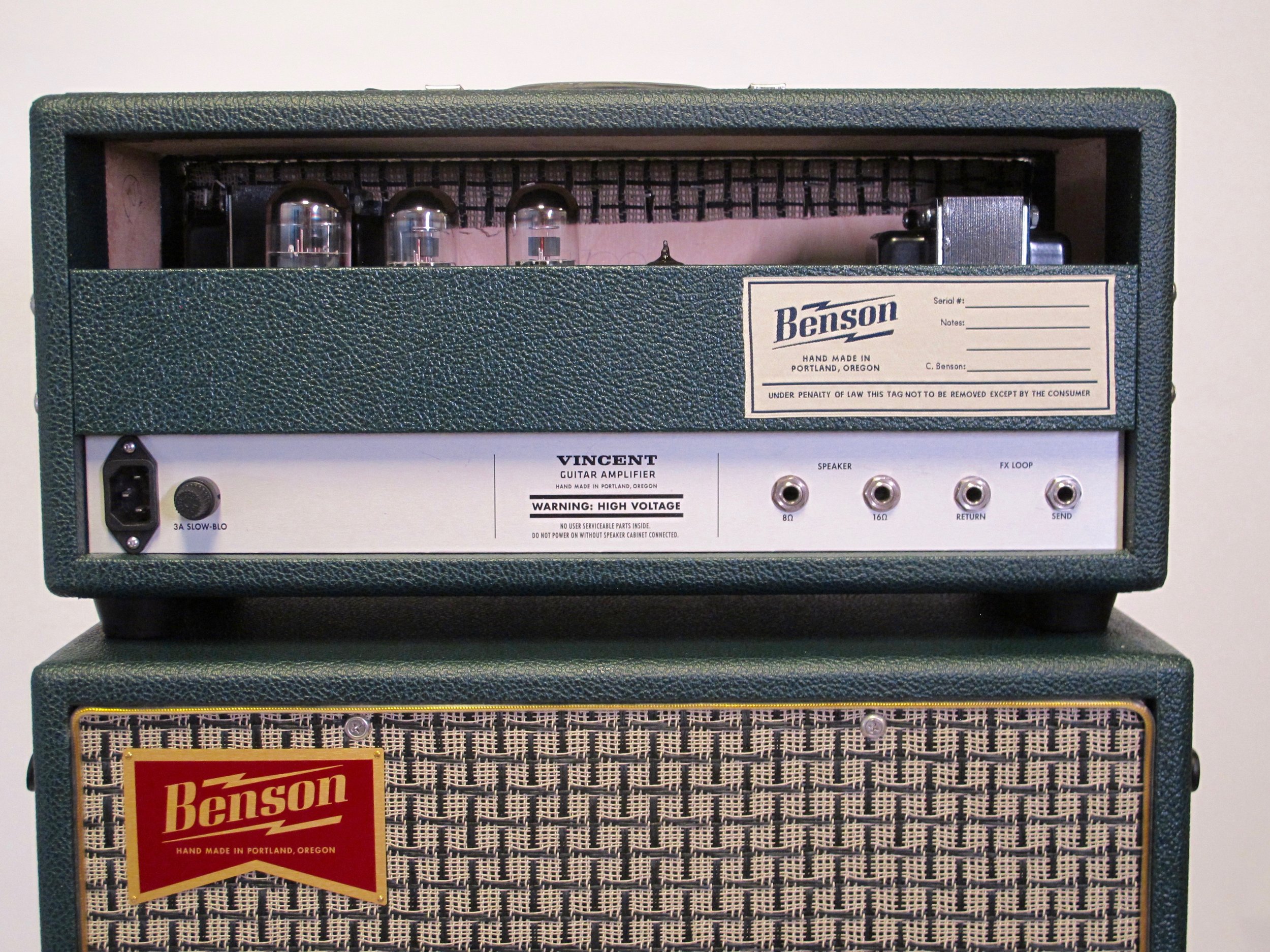 Benson Amps Vincent 30 watt Guitar Amplifier Head