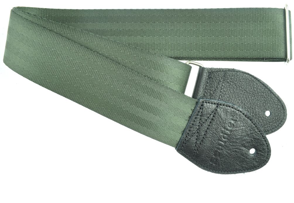 Souldier- Plain Seat Belt (Green) Guitar Strap