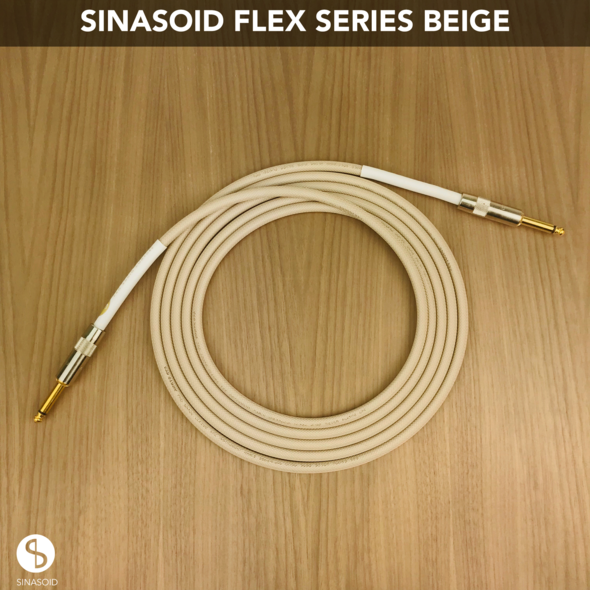 FLEX SERIES BEIGE INSTRUMENT CABLE - 6' / ST/ST