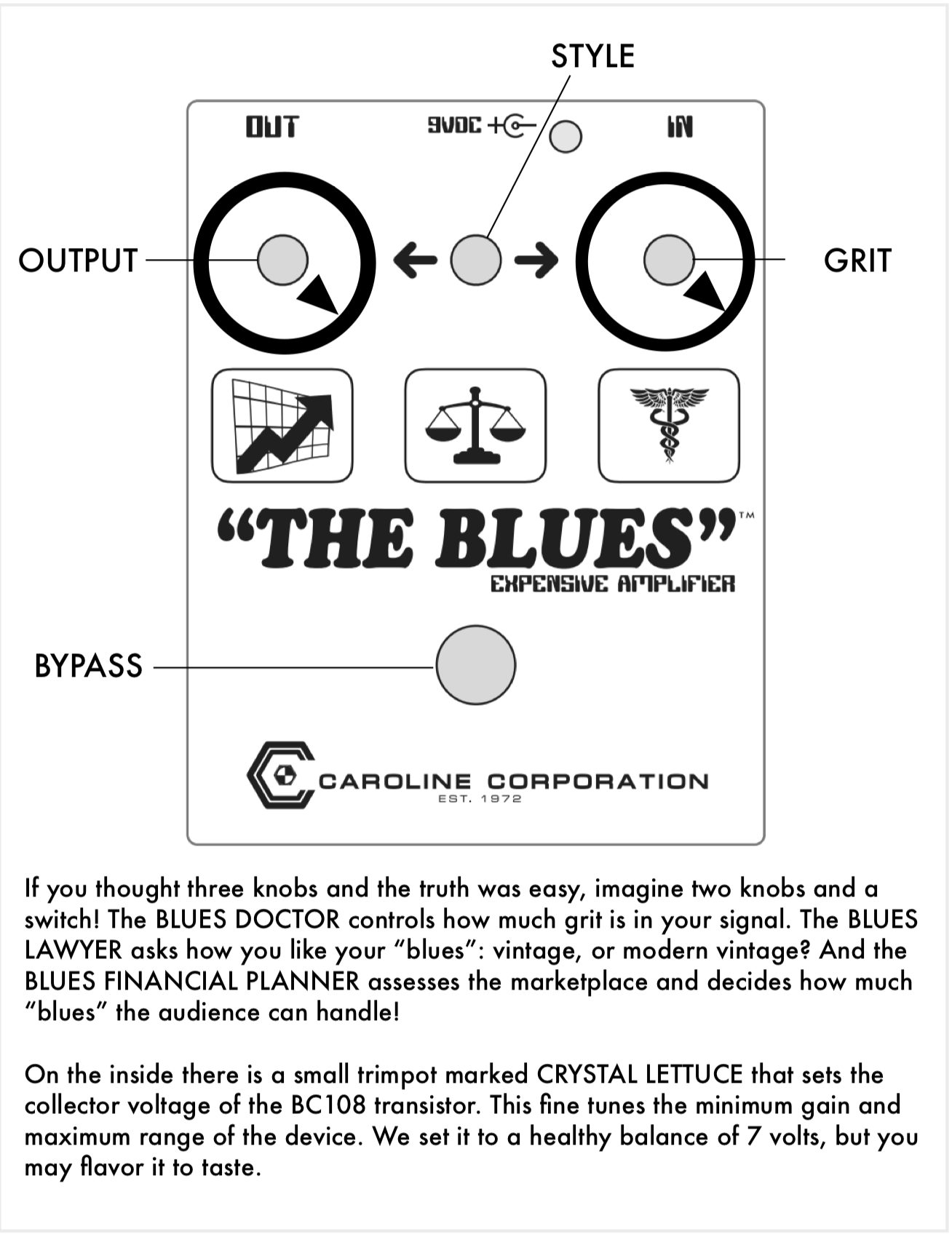 Caroline Guitar Company "The Blues" Expensive Amplifier