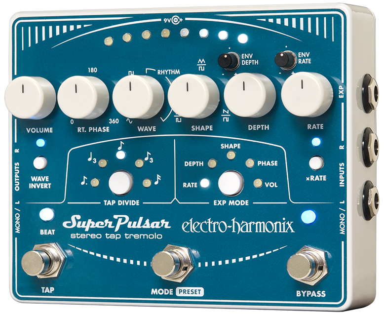 Electro-Harmonix Super Pulsar Stereo Tap Tremelo