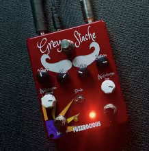 Fuzzrocious Grey Stache/Heliotropic